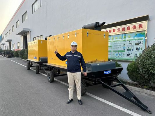 200KW 250KVA Mobile Industrial Generators , Lightweight Silent Genset For Home