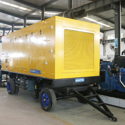 Commercial Trailer Type Generator Soundproof 25KVA Powered By Cummins