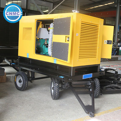 Commercial Trailer Type Generator Soundproof 25KVA Powered By Cummins